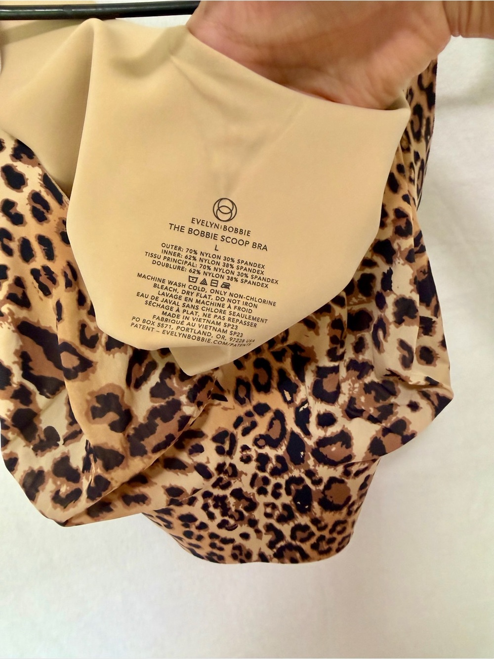 Evelyn & Bobbie The Bobbie Scoop Bra Leopard Size L - Picture 4 of 4